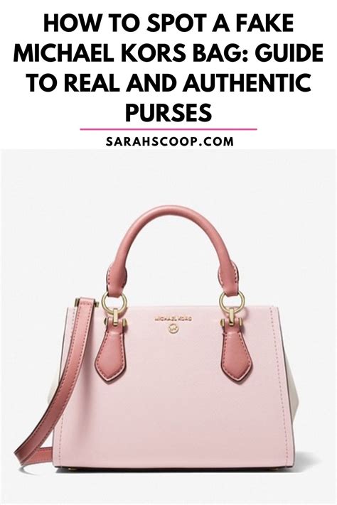 how to know the original michael kors bag|authentic Michael Kors handbags.